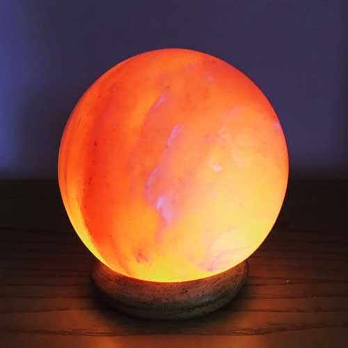 Natural Globe Salt Lamp 